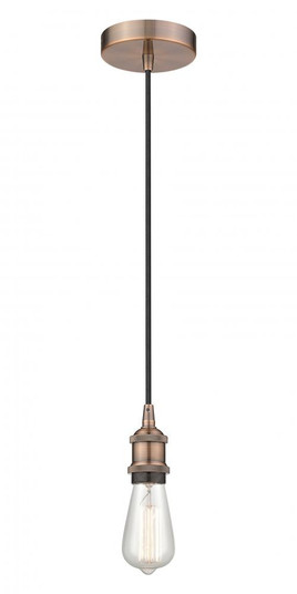 Edison - 1 Light - 2 inch - Antique Copper - Cord hung - Mini Pendant (3442|616-1P-AC)