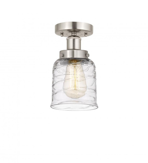 Bell - 1 Light - 5 inch - Brushed Satin Nickel - Semi-Flush Mount (3442|616-1F-SN-G513)