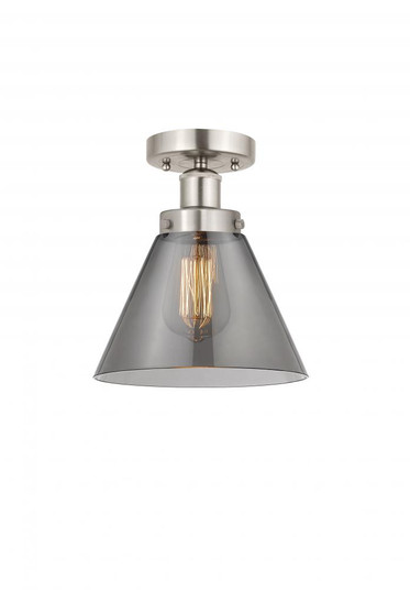 Cone - 1 Light - 8 inch - Brushed Satin Nickel - Semi-Flush Mount (3442|616-1F-SN-G43)