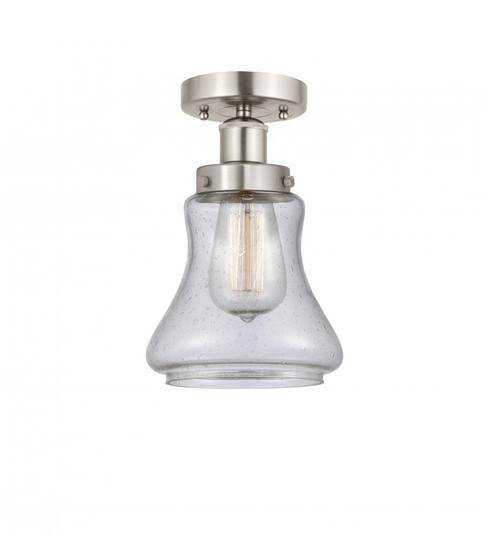 Bellmont - 1 Light - 6 inch - Brushed Satin Nickel - Semi-Flush Mount (3442|616-1F-SN-G194)