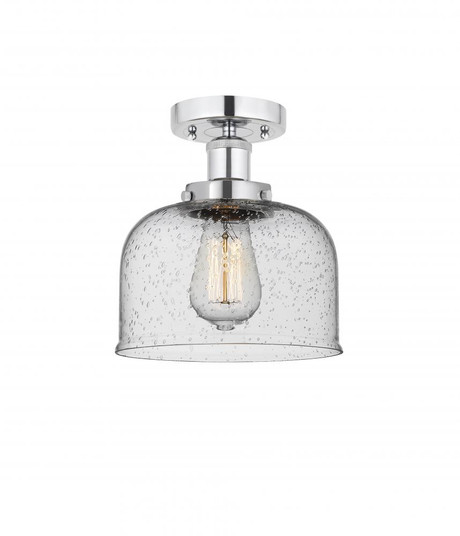 Bell - 1 Light - 8 inch - Polished Chrome - Semi-Flush Mount (3442|616-1F-PC-G74)