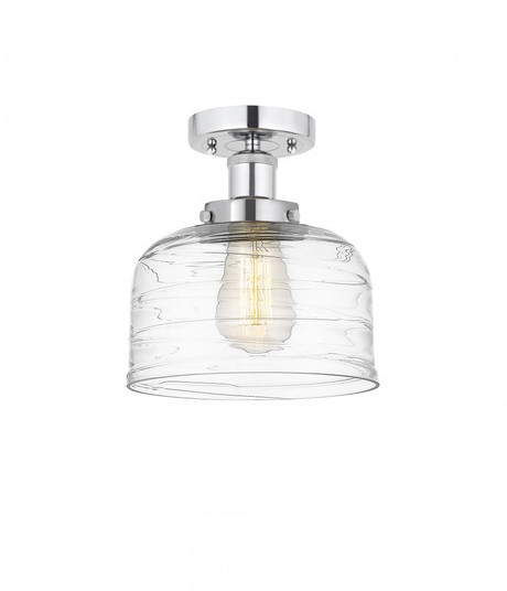 Bell - 1 Light - 8 inch - Polished Chrome - Semi-Flush Mount (3442|616-1F-PC-G713)