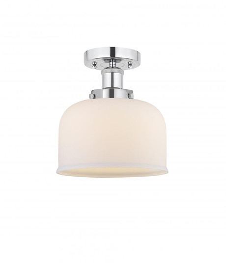 Bell - 1 Light - 8 inch - Polished Chrome - Semi-Flush Mount (3442|616-1F-PC-G71)