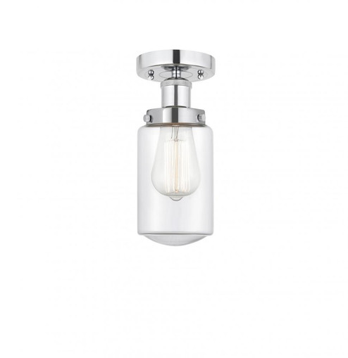 Dover - 1 Light - 5 inch - Polished Chrome - Semi-Flush Mount (3442|616-1F-PC-G312)