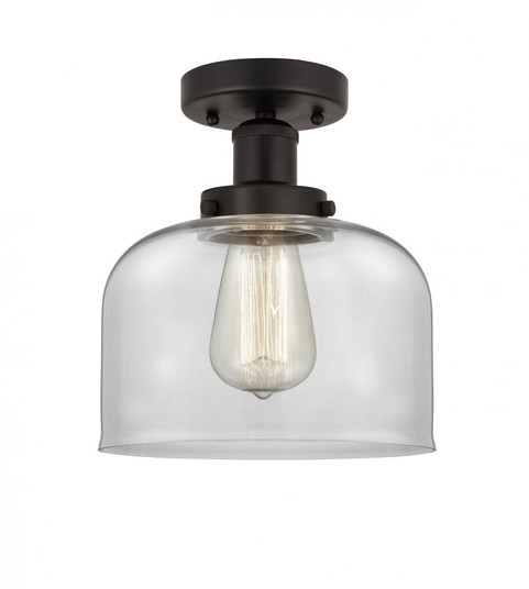 Bell - 1 Light - 8 inch - Oil Rubbed Bronze - Semi-Flush Mount (3442|616-1F-OB-G72)
