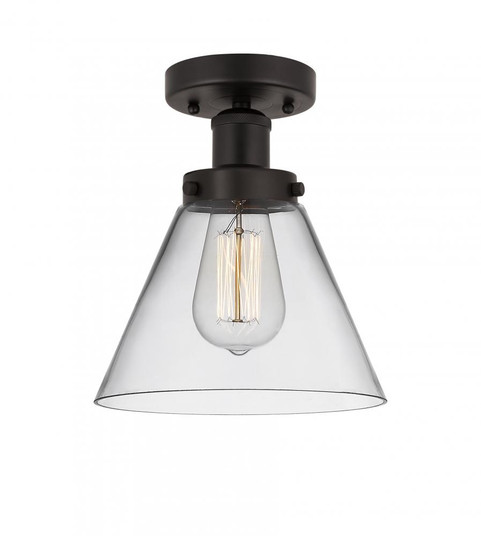 Cone - 1 Light - 8 inch - Oil Rubbed Bronze - Semi-Flush Mount (3442|616-1F-OB-G42)