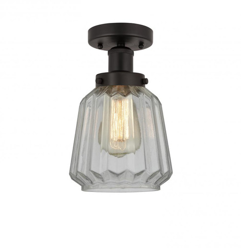 Chatham - 1 Light - 7 inch - Oil Rubbed Bronze - Semi-Flush Mount (3442|616-1F-OB-G142)