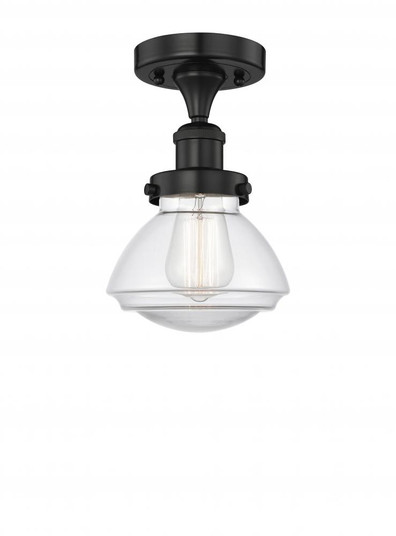 Olean - 1 Light - 7 inch - Matte Black - Semi-Flush Mount (3442|616-1F-BK-G322)