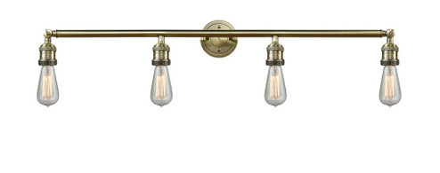 Bare Bulb - 4 Light - 42 inch - Antique Brass - Adjustable Bath Vanity Light (3442|215-AB)