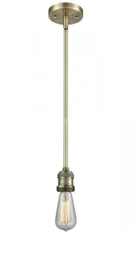 Bare Bulb - 1 Light - 2 inch - Antique Brass - Stem Hung - Mini Pendant (3442|201S-AB-LED)