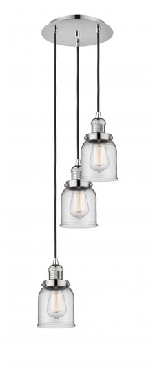 Cone - 3 Light - 12 inch - Polished Nickel - Cord hung - Multi Pendant (3442|113F-3P-PN-G52)