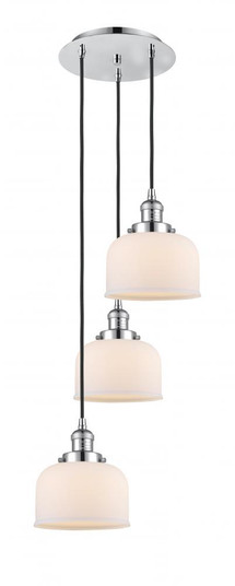 Cone - 3 Light - 14 inch - Polished Chrome - Cord hung - Multi Pendant (3442|113F-3P-PC-G71)