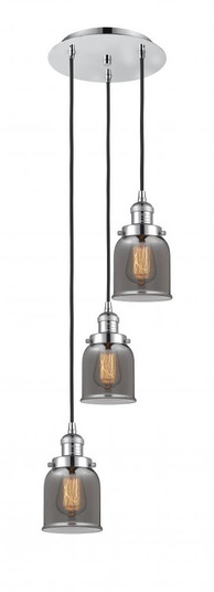 Cone - 3 Light - 12 inch - Polished Chrome - Cord hung - Multi Pendant (3442|113F-3P-PC-G53)