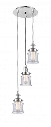 Canton - 3 Light - 12 inch - Polished Chrome - Cord hung - Multi Pendant (3442|113F-3P-PC-G182S)