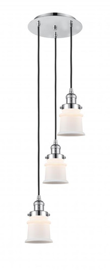 Canton - 3 Light - 12 inch - Polished Chrome - Cord hung - Multi Pendant (3442|113F-3P-PC-G181S)