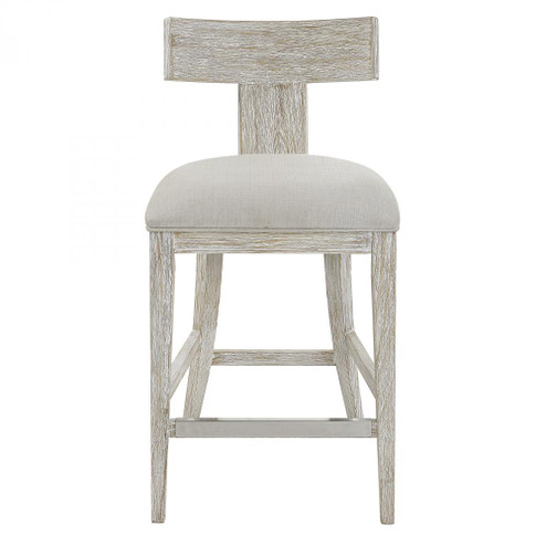 Uttermost Idris White Counter Stool (85|23693)