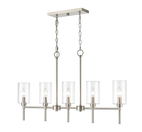 Chastine 5-Light Chandelier Ceiling Light Brushed Nickel (670|9925-BN)