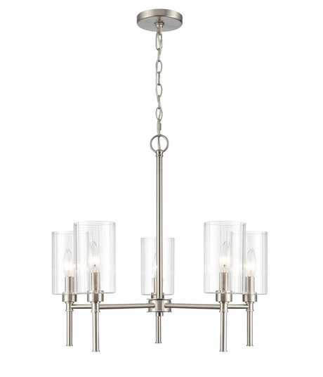 Chastine 5-Light Chandelier Ceiling Light Brushed Nickel (670|9915-BN)