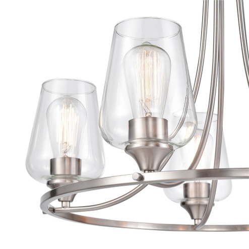 Ashford 5-Light Chandelier Ceiling - Brushed Nickel (670|9725-BN)