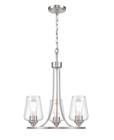 Ashford 3-Light Chandelier Ceiling - Brushed Nickel (670|9723-BN)
