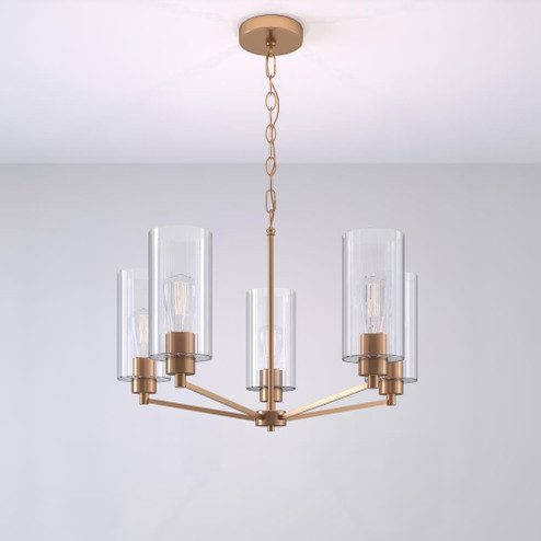 Beverlly 5-Light Chandelier Ceiling Light Modern Gold (670|9515-MG)