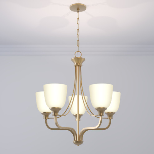 Alberta 5-Light Chandelier Ceiling Light Modern Gold (670|492005-MG)