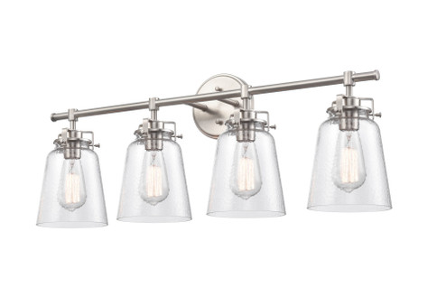 Amberose 4-Light Vanity Brushed Nickel (670|4414-BN)