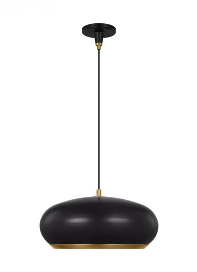 Clasica casual 1-light indoor dimmable large ceiling hanging pendant in aged iron grey finish with m (7725|TP1131AIBBS)