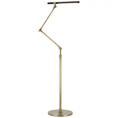 Heron Medium Adjustable Floor Lamp (279|IKF 1506HAB/BLK)