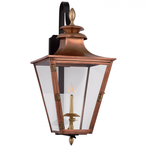 Albermarle Small Bracketed Gas Wall Lantern (279|CHO 2435SC-CG)