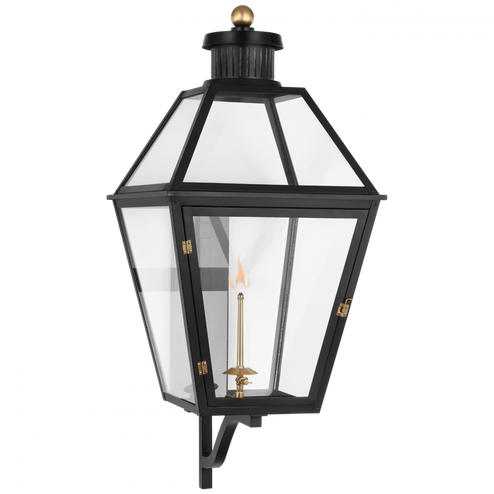 Stratford XL Bracketed Gas Wall Lantern (279|CHO 2457BLK-CG)