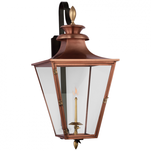 Albermarle Medium Bracketed Gas Wall Lantern (279|CHO 2436SC-CG)