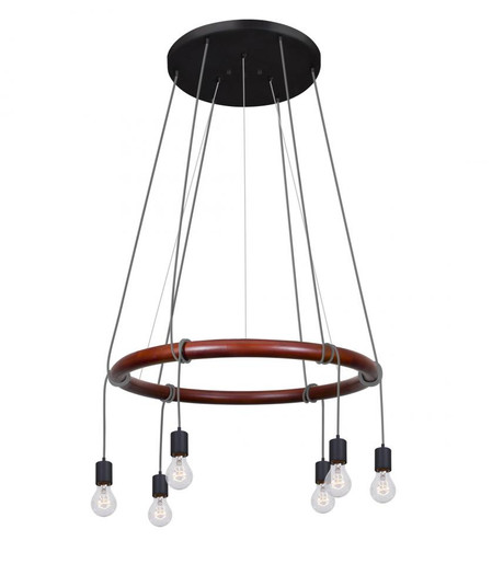 Besa Cirque 120V Suspension, Silver Cord, 6x60W Medium base (127|CIRQUE-120V-SL)