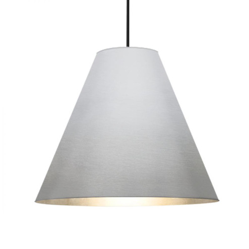 Besa Dylan Stem Pendant, Silver, Black Finish, 1x30W LED (127|1TT-DYLANSL-LED-BK)