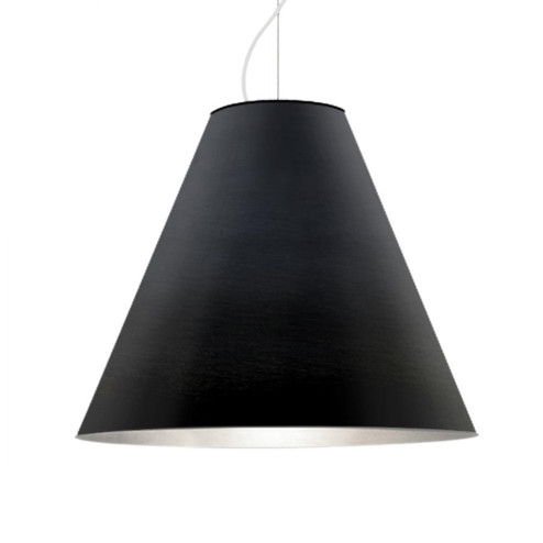 Besa Dylan Cable Pendant, Black, White Finish, 1x30W LED (127|1KX-DYLANBK-LED-WH)