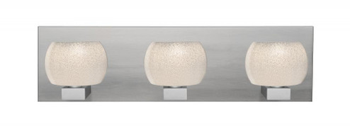 Besa, Keno Vanity, White Sand, Satin Nickel Finish, 3x60W G9 Base (127|3WF-KENOWH-SN)