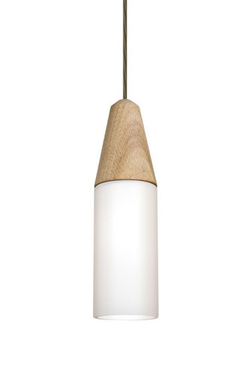 Besa, Nini Cord Pendant for Multiport Canopy, Natural/Opal, Bronze Finish, 1x40W Medium Base (127|J-NININA-BR)