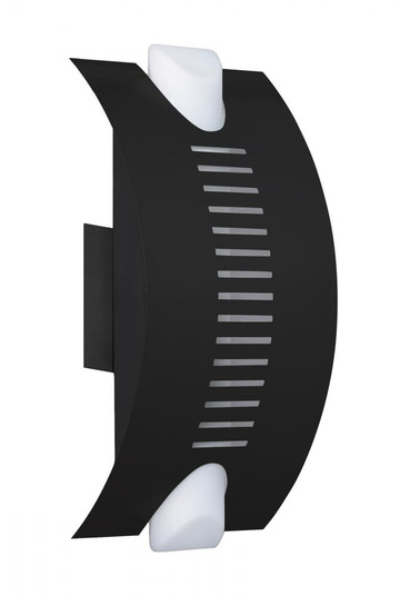 Besa Bando Sconce, Opal/Black, 2x5W LED (127|BANDOBK-LED)