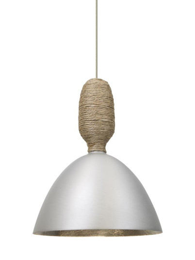 Besa Creed Cord Pendant, Satin Nickel With Silver Reflector, Satin Nickel Finish, 1x9W LED (127|RXP-CREED-LED-SN)
