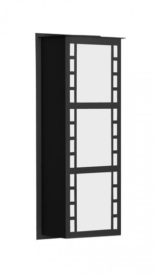 Besa Outdoor Napoli 16 Black White Acrylic 2x8W LED (127|NAPOLI16-WA-LED-BK)