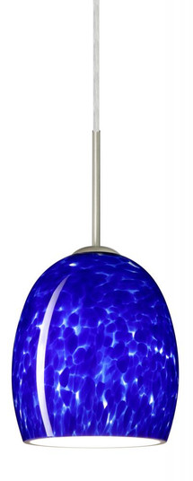 Besa Lucia LED Pendant For Multiport Canopy Blue Cloud Satin Nickel 1x9W LED (127|J-169786-LED-SN)