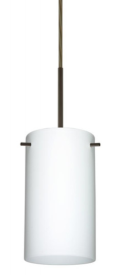 Besa Stilo 7 LED Pendant For Multiport Canopy Opal Matte Bronze 1x9W LED (127|B-440407-LED-BR)
