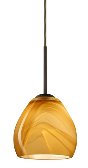 Besa Bolla Pendant For Multiport Canopy Bronze Honey 1x40W G9 (127|B-4122HN-HAL-BR)