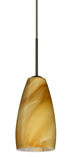 Besa Chrissy Pendant For Multiport Canopy Bronze Honey 1x40W Halogen (127|B-1509HN-HAL-BR)