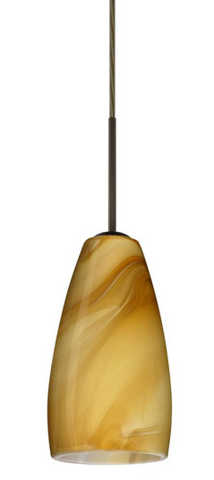 Besa Chrissy Pendant For Multiport Canopy Bronze Honey 1x50W Candelabra (127|B-1509HN-BR)