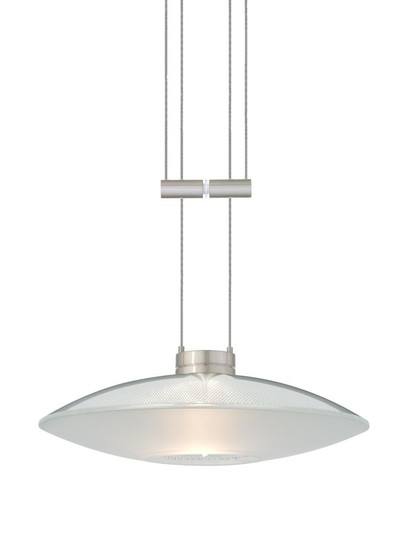 Besa Pendant Spazio Satin Nickel Clear/Frost 1x50W Halogen (127|1XA-6294CL-SN)