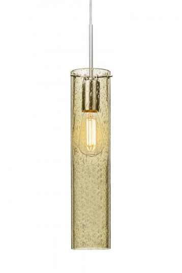 Besa, Juni 16 Cord Pendant, Gold Bubble, Satin Nickel, 1x4W LED Filament (127|1JC-JUNI16GD-EDIL-SN)