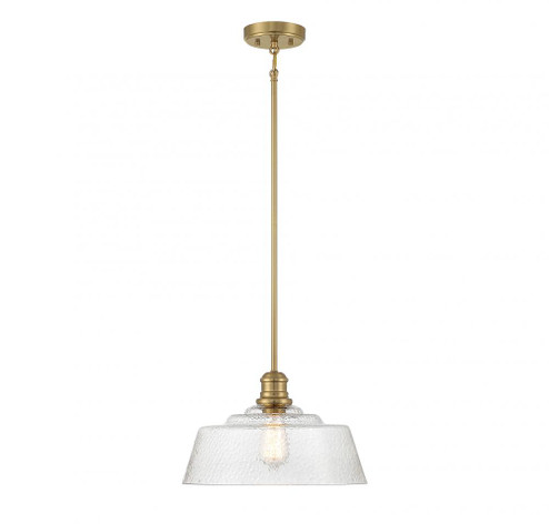 1-Light Pendant in Natural Brass (8483|M7023NB)