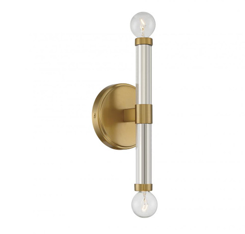 Kingsburg 2-Light Wall Sconce in Warm Brass (641|L9-6733-2-322)