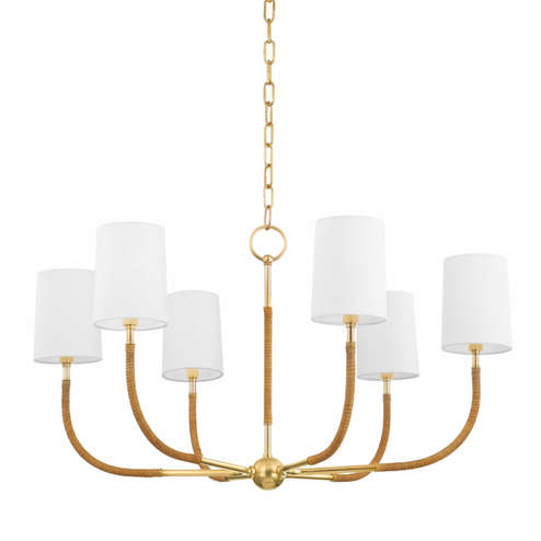 6 LIGHT CHANDELIER (57|3534-AGB)